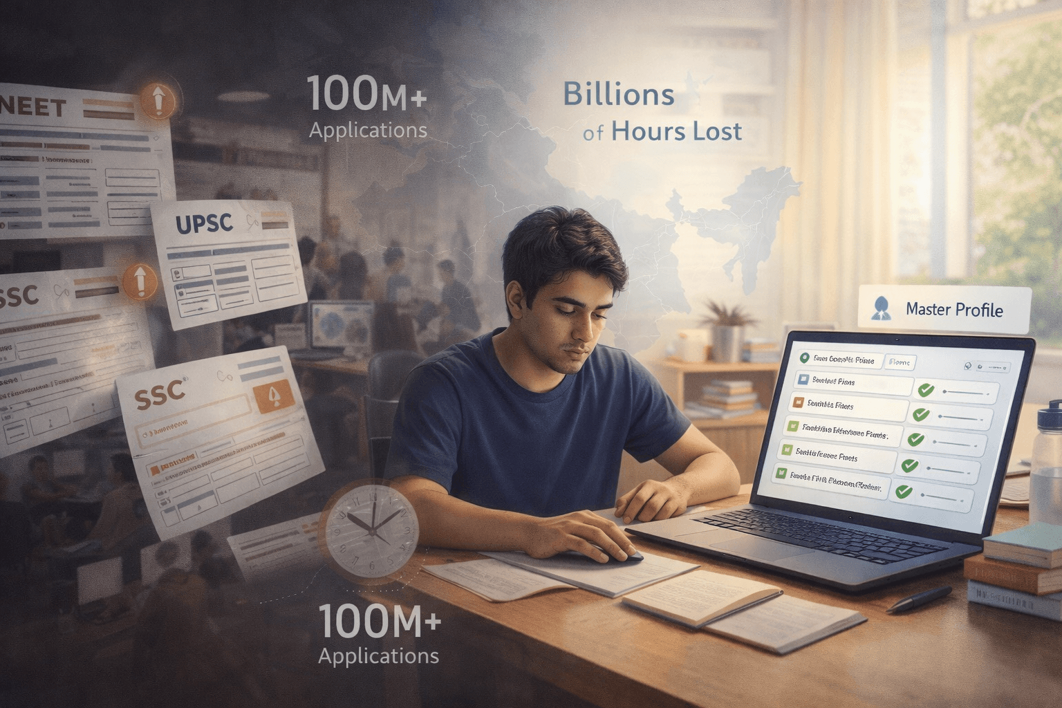 The Hidden Cost of Exam Forms: How Indian Students Waste 100+ Hours Yearly